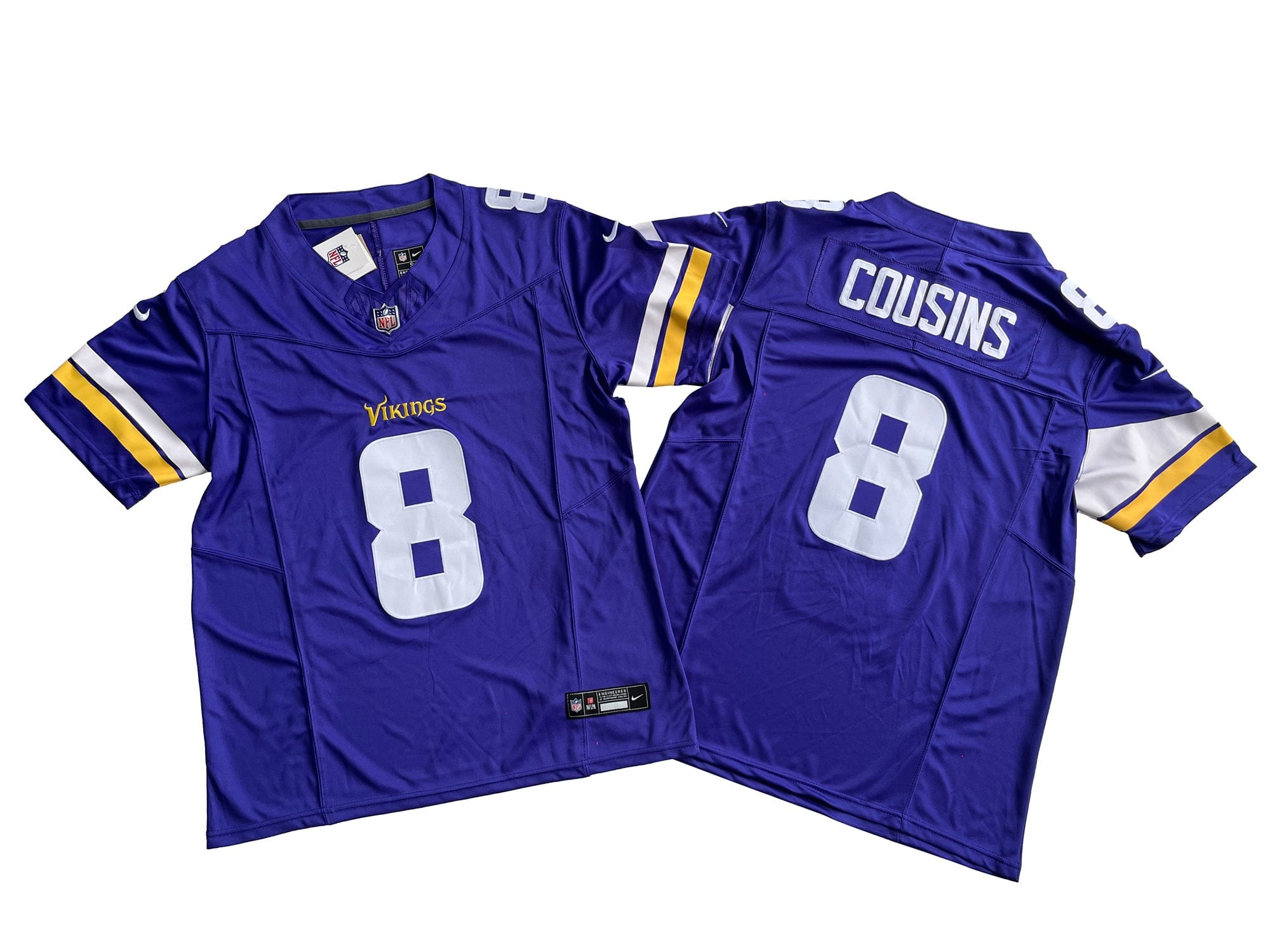 Minnesota Vikings 8# Kirk Cousins Nike Vapor F.U.S.E. Limited Jersey