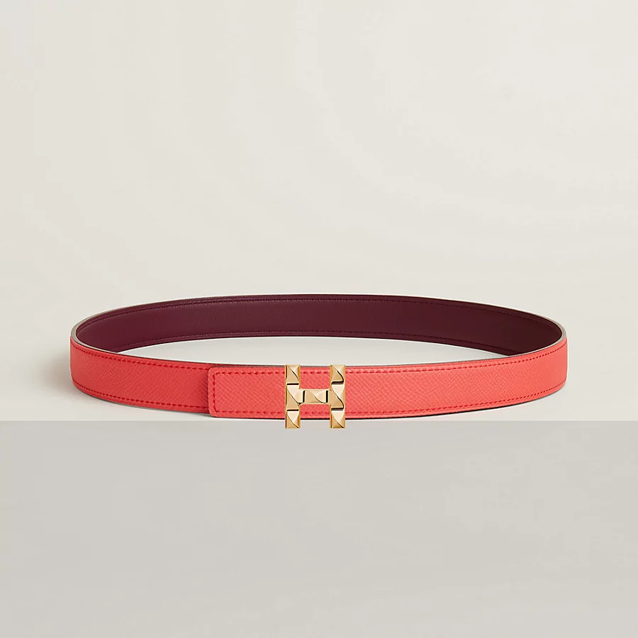 H Infini belt buckle & Reversible leather strap 24 mm