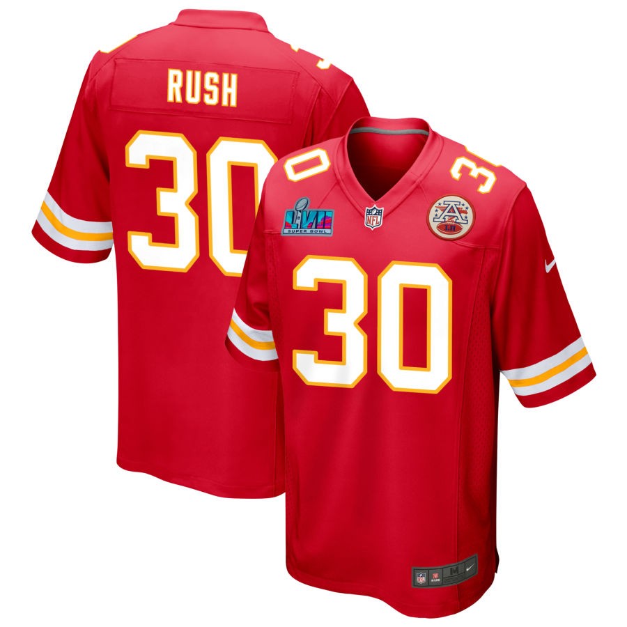 Darius Rush Kansas City Chiefs Nike Super Bowl LVII Game Jersey - Red