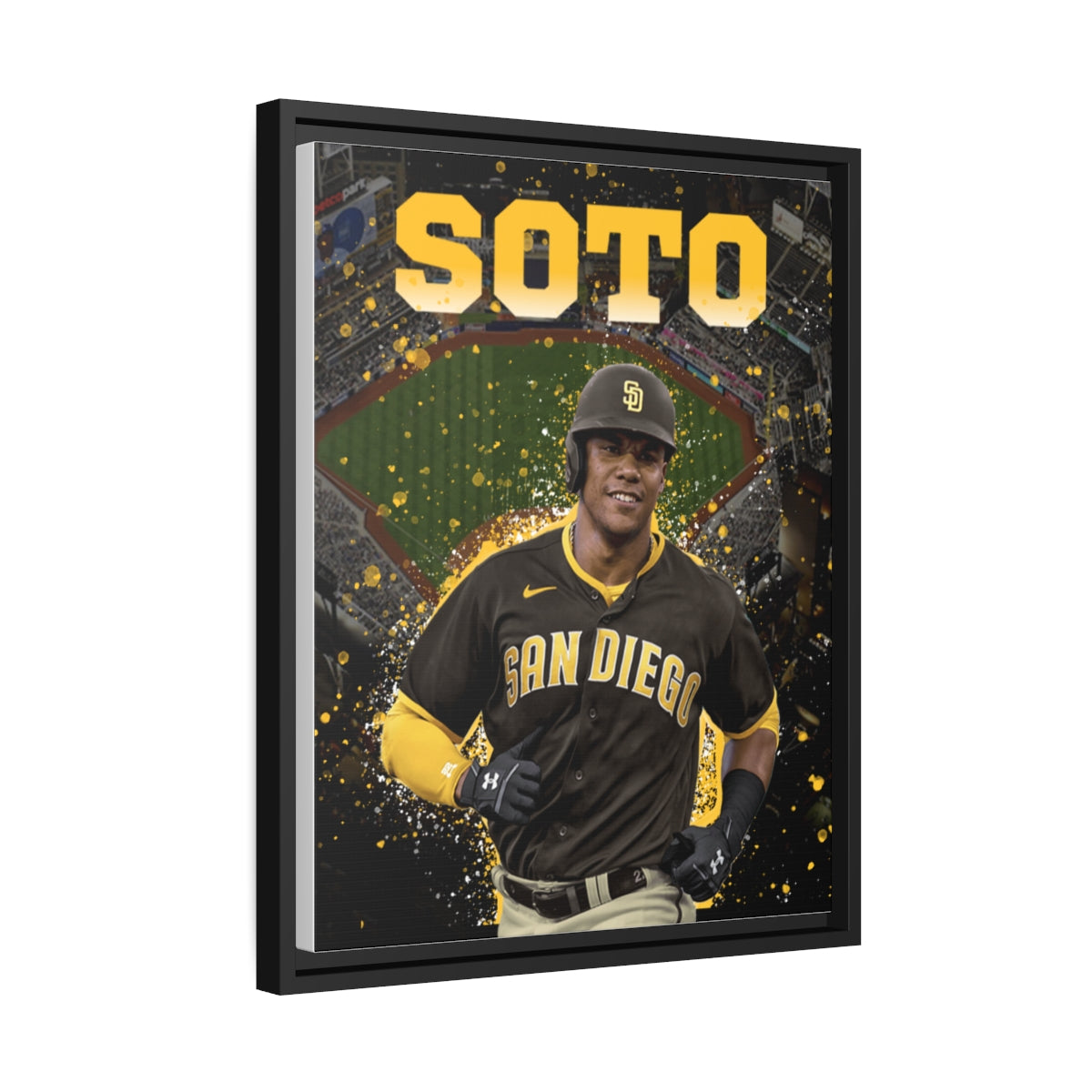 Juan Soto San Diego Padres Petco Park Premium Wall Art Framed Canvas