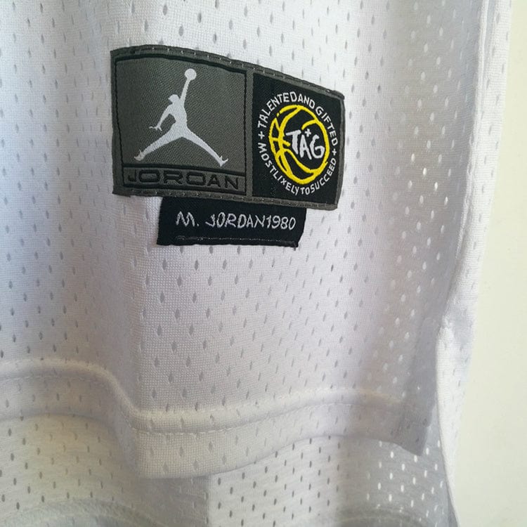 Jordan Laney High School No. 23 White Premium Mesh Jersey