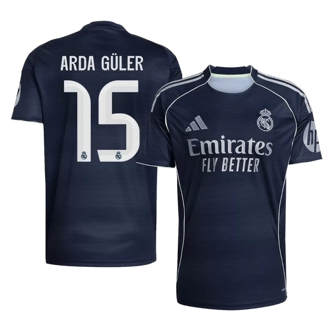 ARDA GÜLER #15 Real Madrid Away Soccer Jersey 2025/26