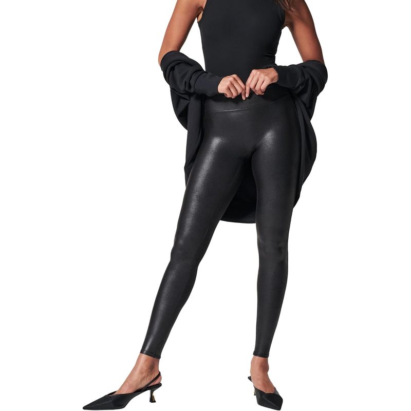 Faux Leather Leggings - Tummy Control Leggings