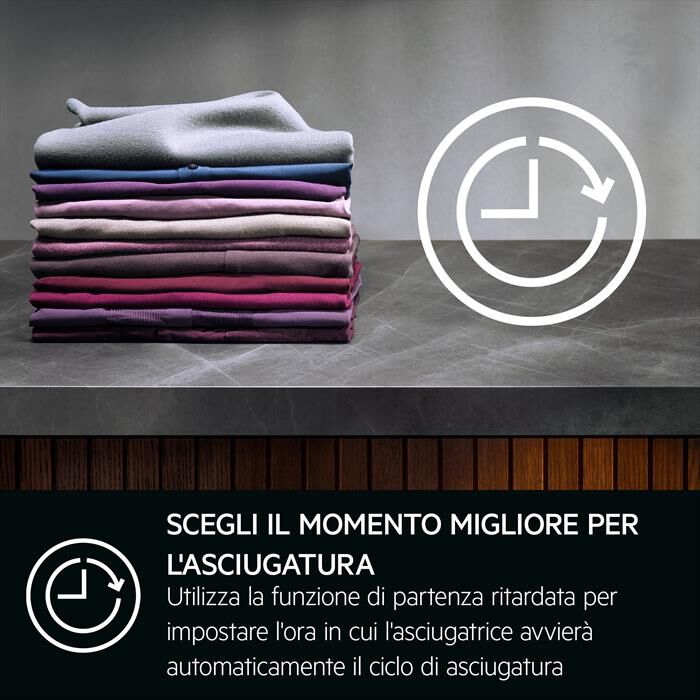 AEG - Asciugatrice TR7HE9C 9 Kg Classe C-Bianco