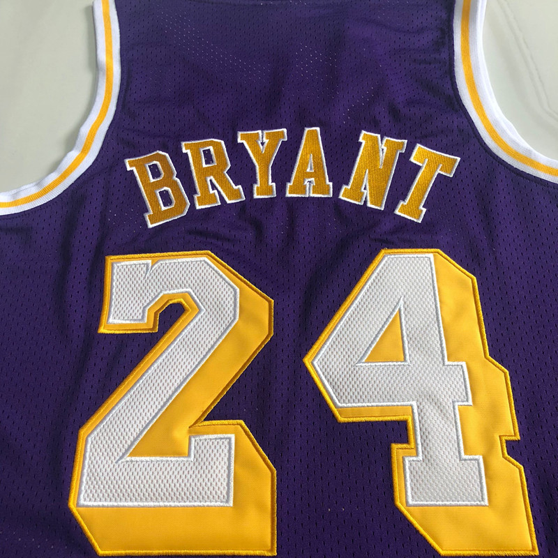 Lakers 24# Kobe 07-08 Retro AU Full Embroidery