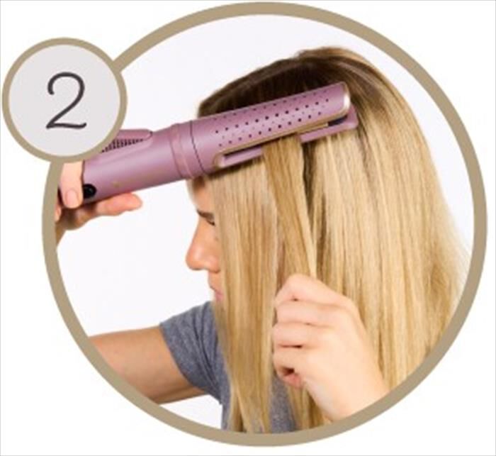 REMINGTON - Ferro Arricciacapelli Rotante AIRVive CI8930-rosa malva