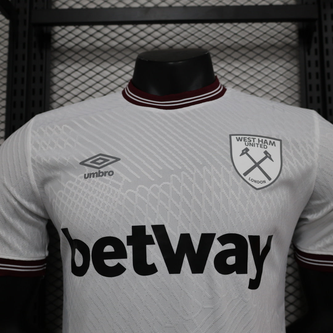 2023/2024 Player Version West Ham United White Football Shirt 1:1 Thai Quality