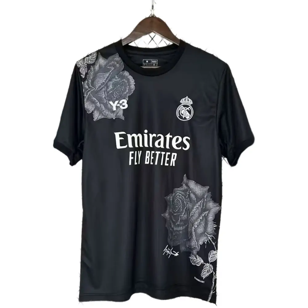 2025-26 Real Madrid Y3 Black Jersey - Fan Edition