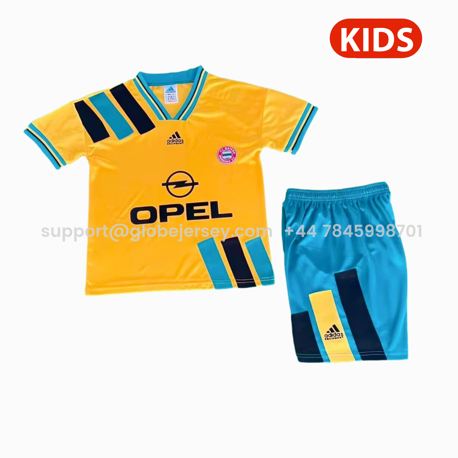 Retro Bayern Munich 1993-96 Away Kids Kit