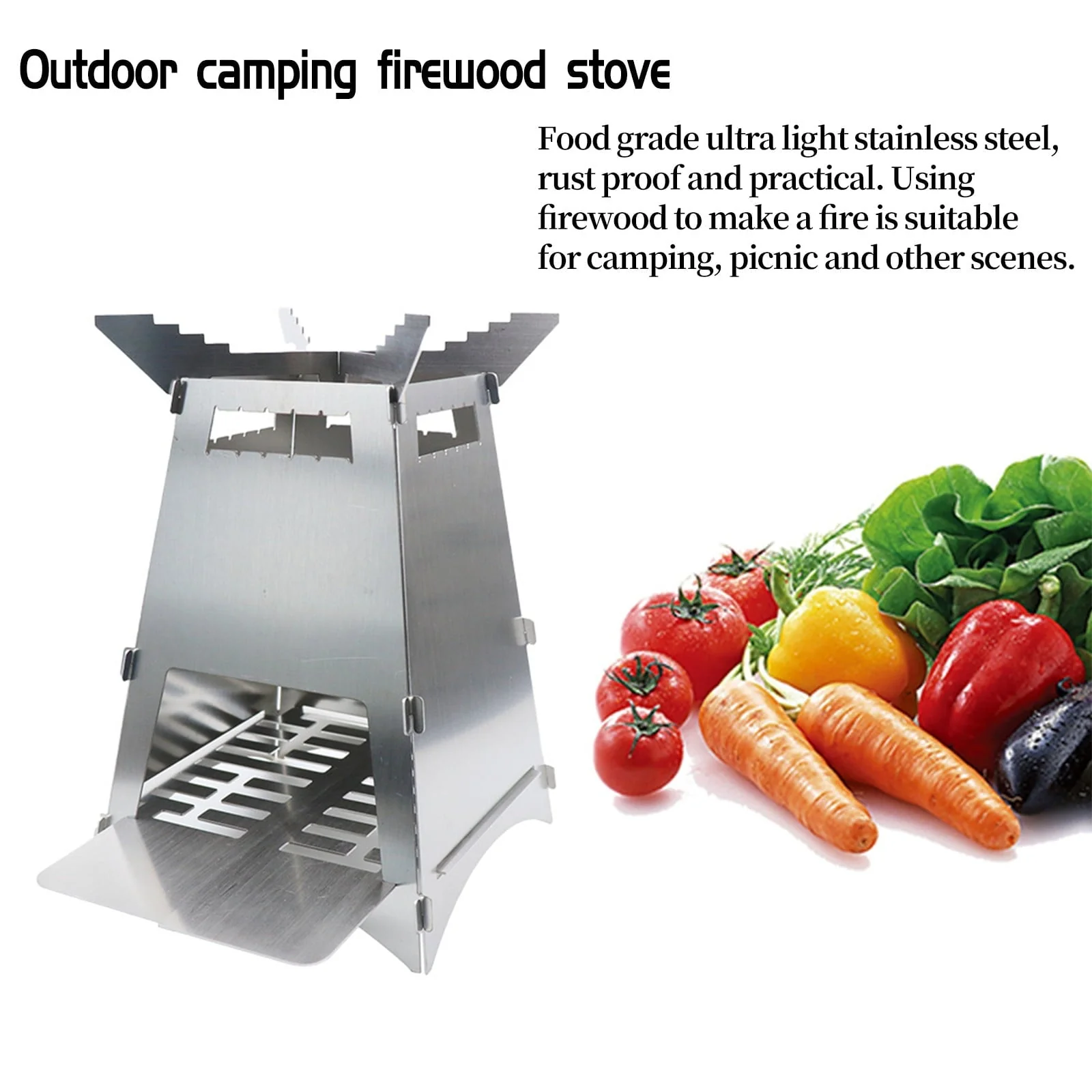 Folding Portable Barbecue Charcoal Grill, Barbecue Desk Tabletop Outdoor Stainless Steel Smoker BBQ For Outdoor Cooking Camping Picnics Beach