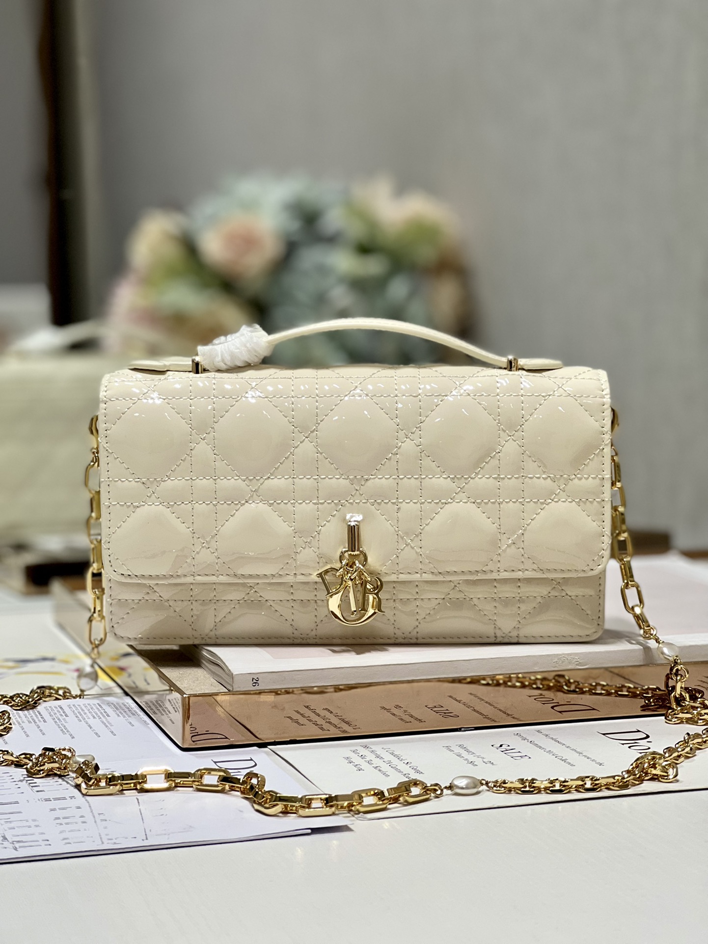 Dior Miss Mini Bag Patent Cannage Bag