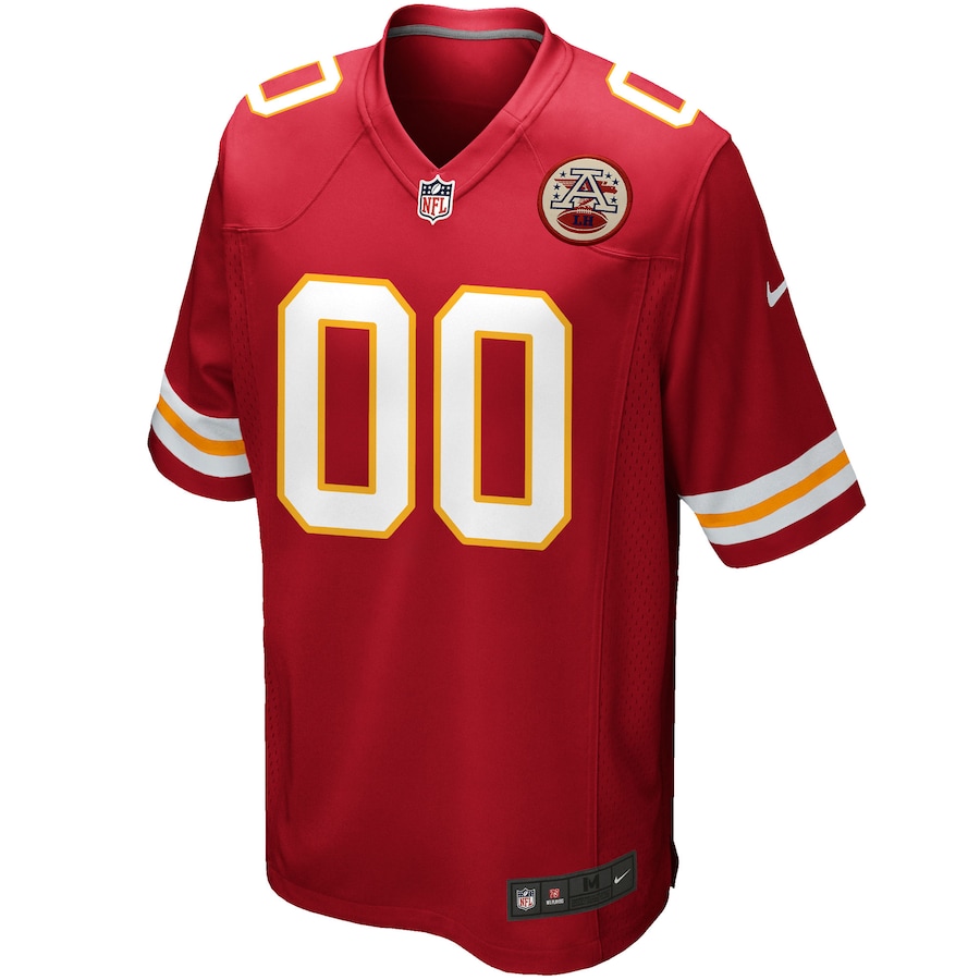 Custom Kansas City Chiefs Red Jersey