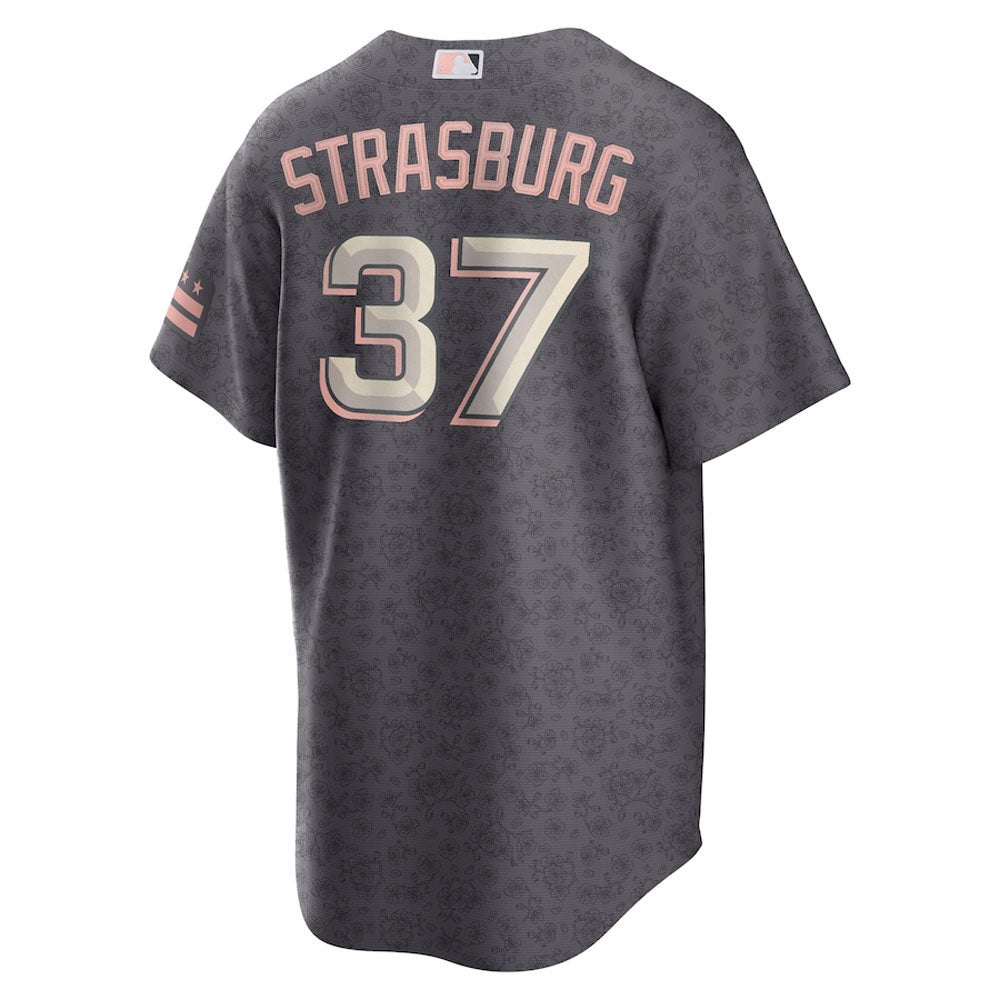 Men's Washington Nationals Stephen Strasburg City Connect Replica Jersey - Gray