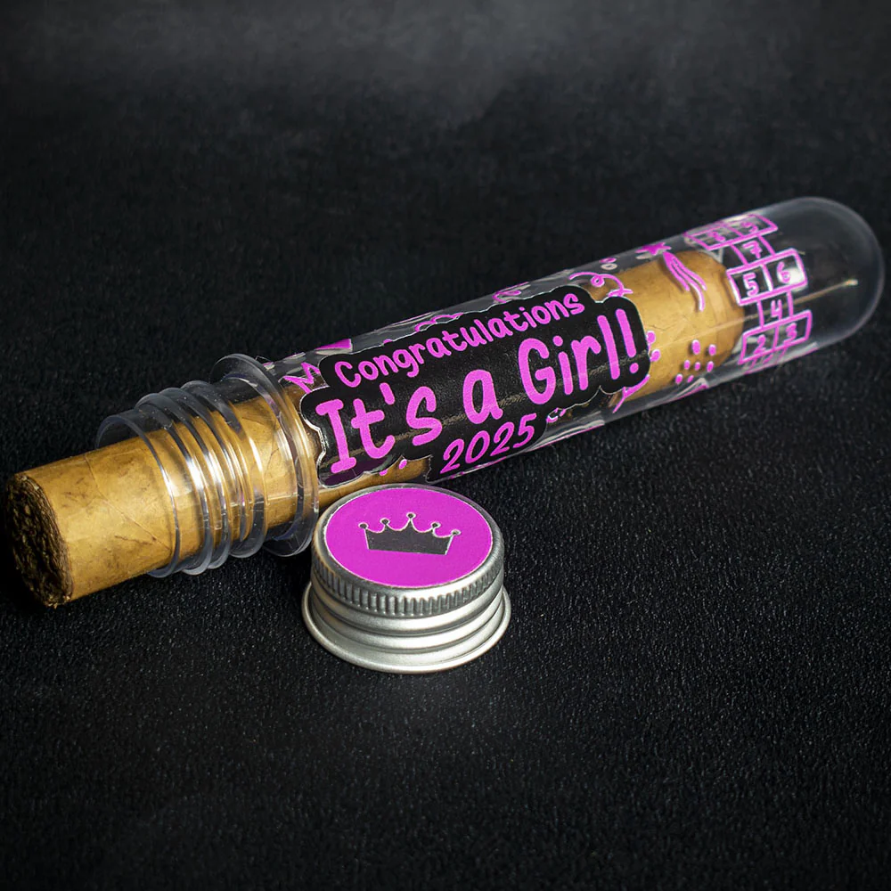 Its a Girl Celebration Cigar Gift Tube + Smoke-King Robusto