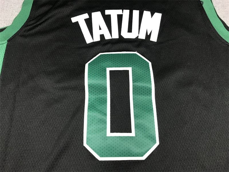 Men's Boston Celtics Jayson Tatum #0 Black 2022/23 Statement Edition Swingman Jersey