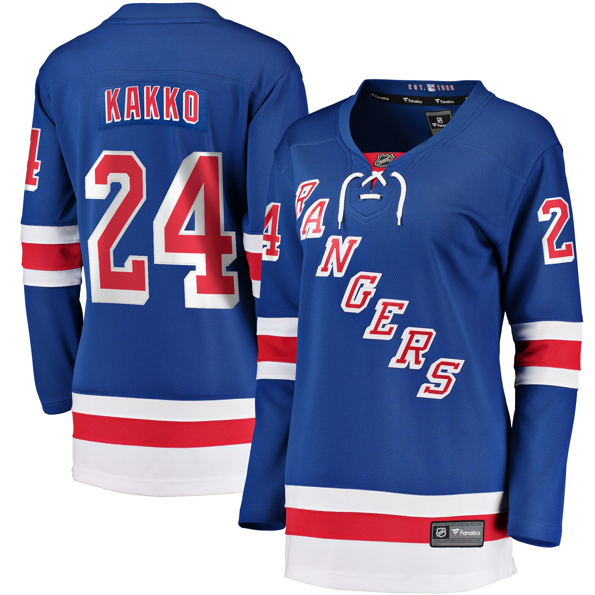 Kaapo Kakko New York Rangers Fanatics Women’s Replica   Jersey – Blue