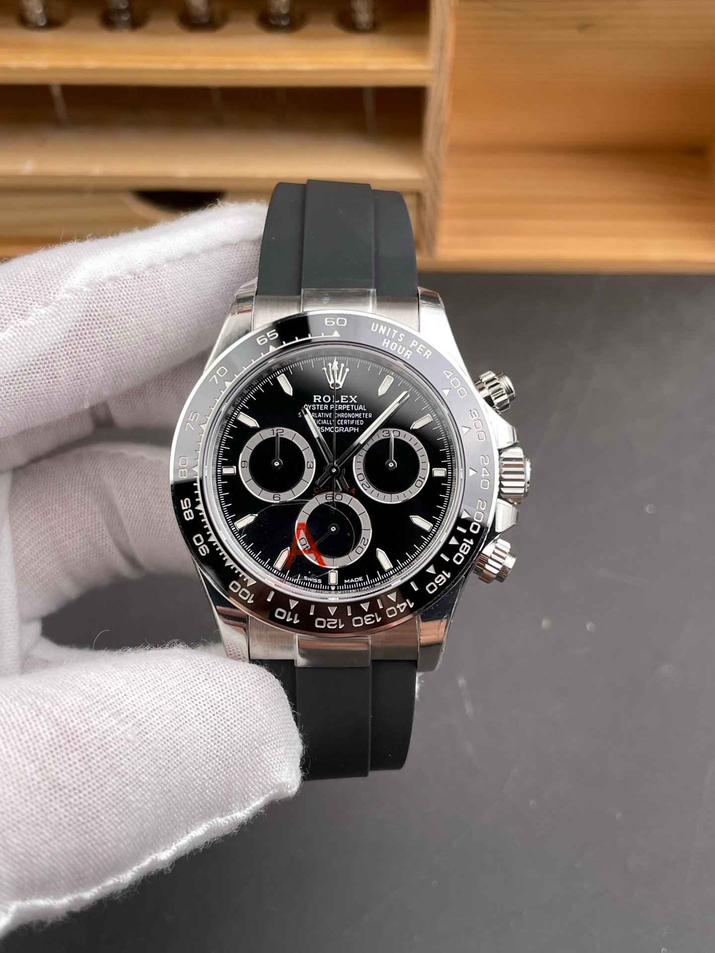 Rolex Daytona Black Panda Rubber