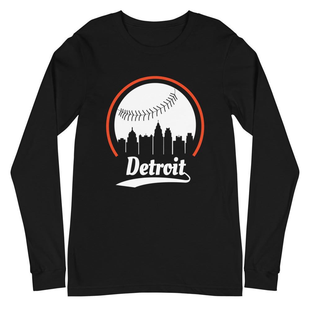 Unisex Detroit Tigers Baseball Long Sleeve Tee Shirt