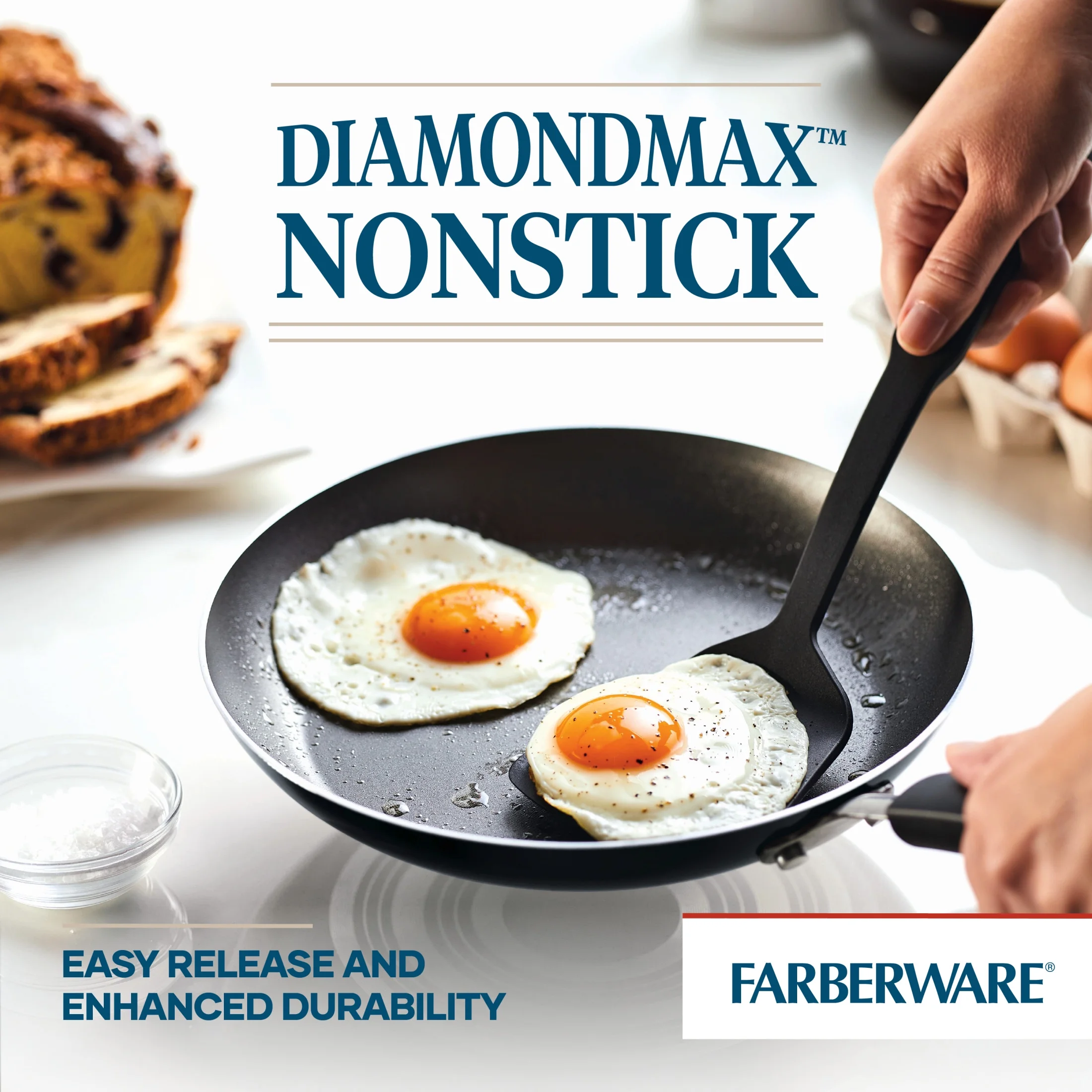 Farberware Easy Clean 22 Pcs Nonstick Cookware Set Includes Griddle Pan and Cooking Tools, Dishwasher Safe, Black