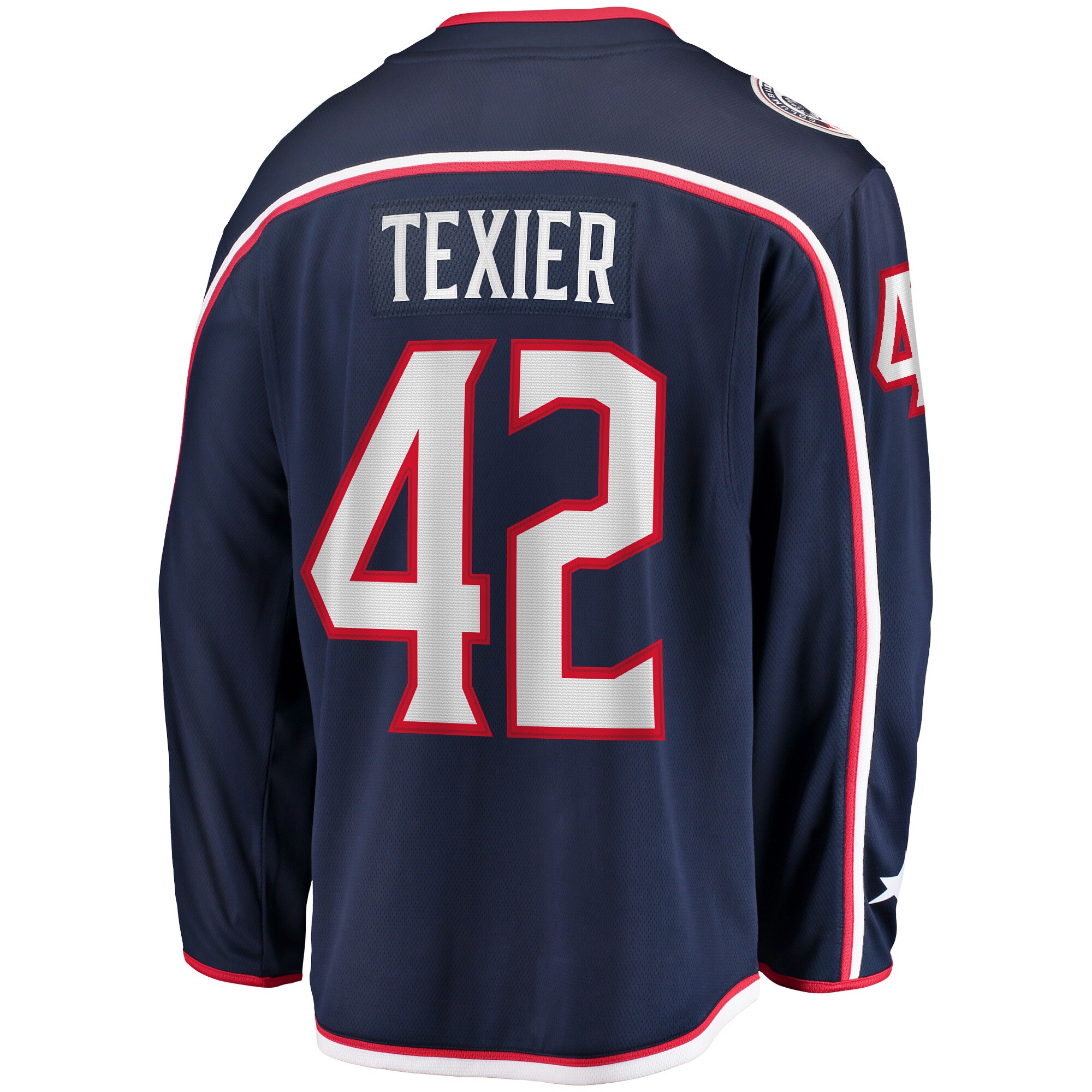 Alexandre Texier Columbus Blue Jackets Fanatics Home Breakaway   Jersey – Navy