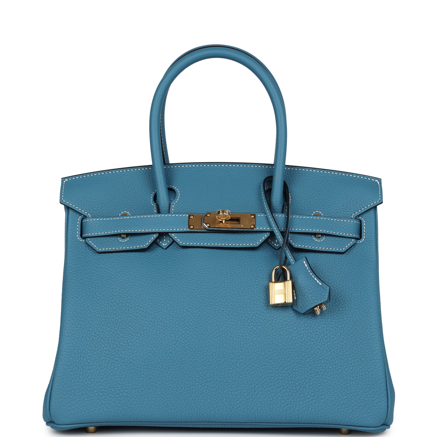 Birkin 30 Blue Jean Togo Gold Hardware