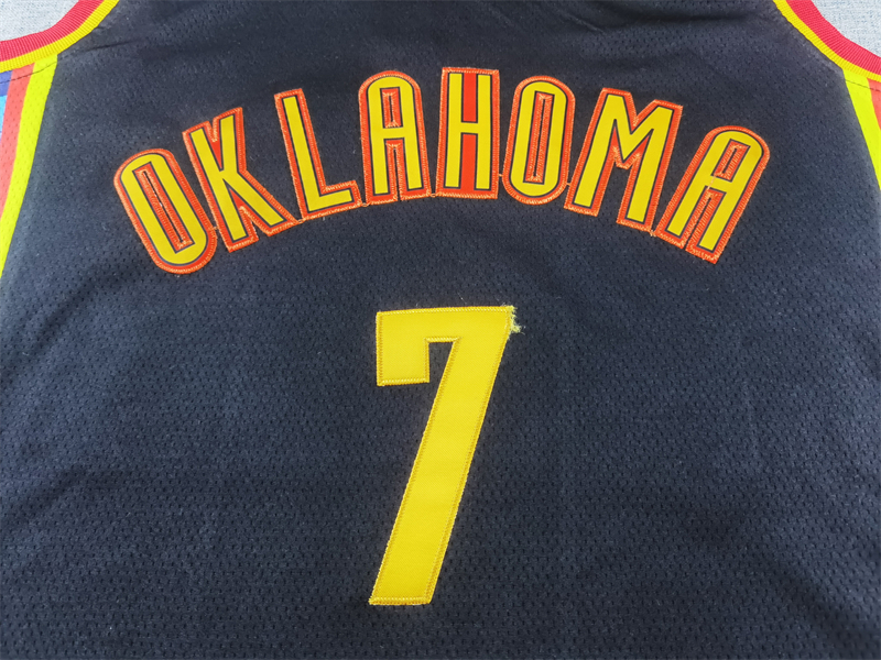 Unisex Oklahoma City Thunder 2024/25 Embroidered Swingman Jersey City Edition