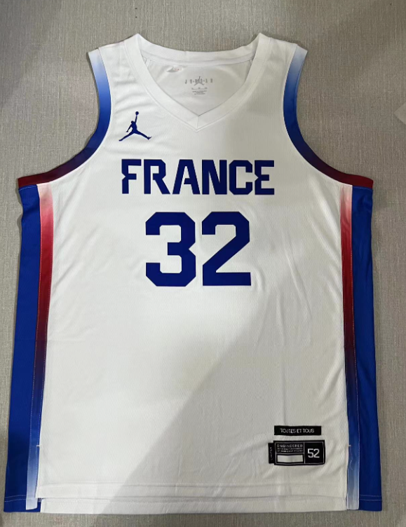 France_Victor_Wembanyama_Basketball_White_Jersey T Shirts