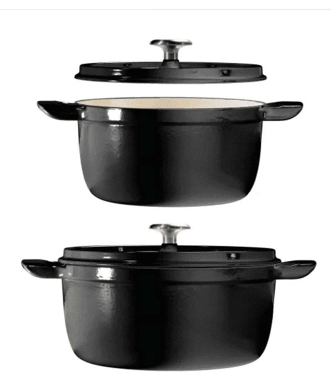 Tramontina 4-quart & 6-quart Enameled Cast Iron Round Dutch Oven, 2-pack