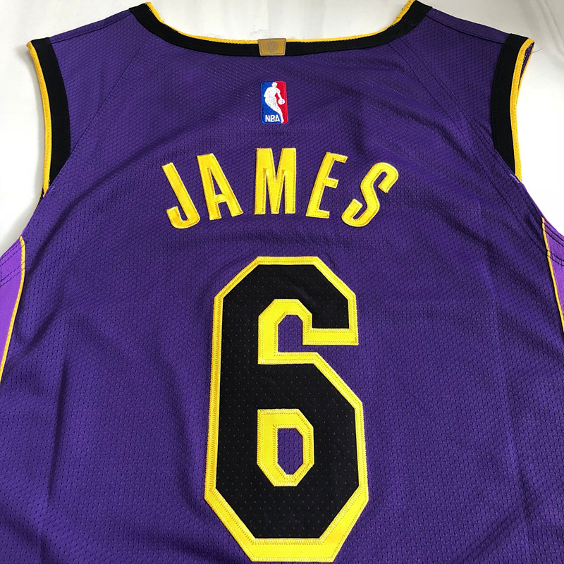 23 season AU player version Lakers 6# retro purple