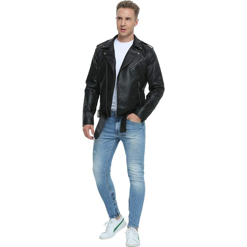 Leather Jackets for Men, Faux Bomber Jacket for Men