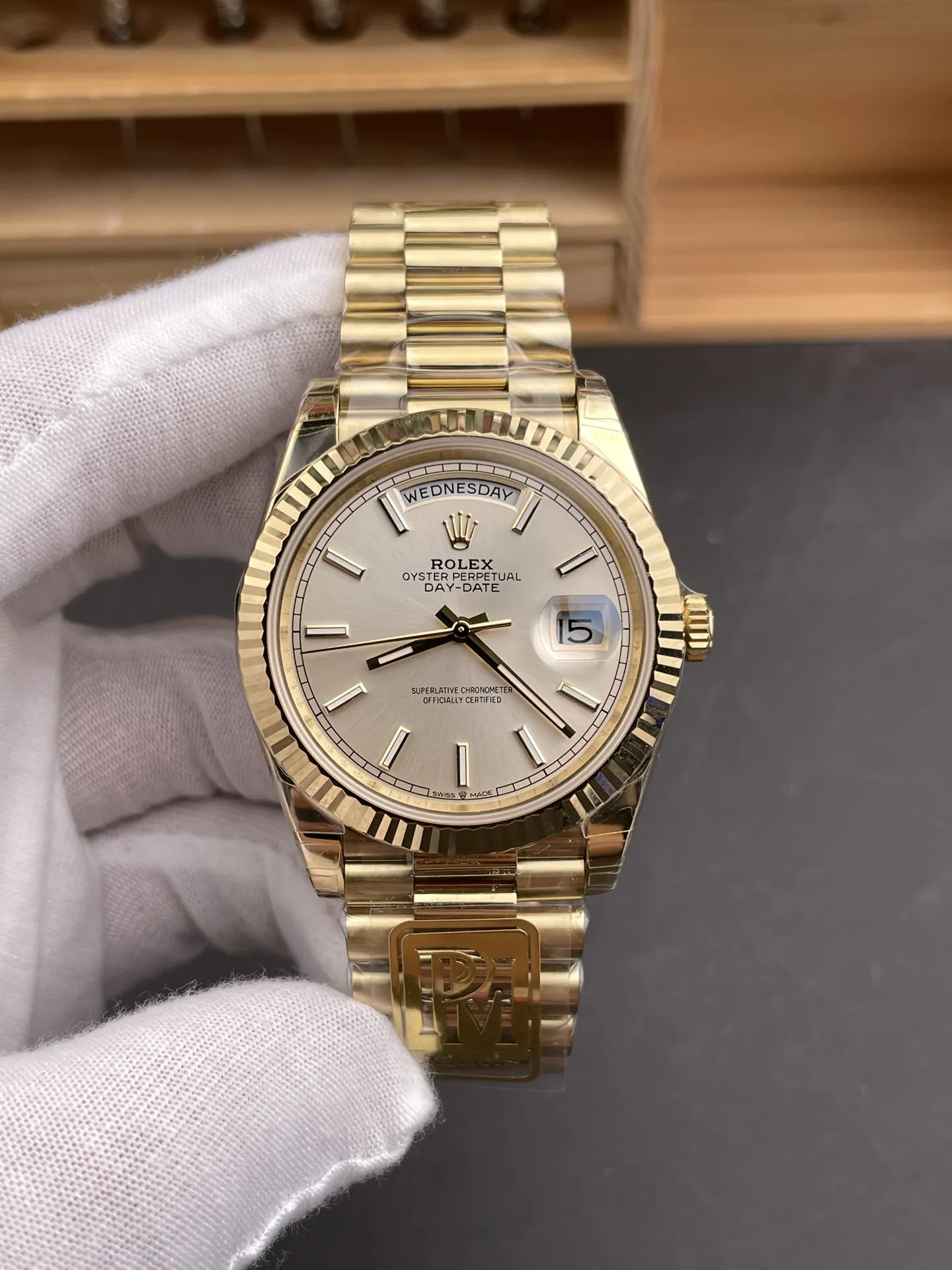 Rolex Day-Date Silver 40mm