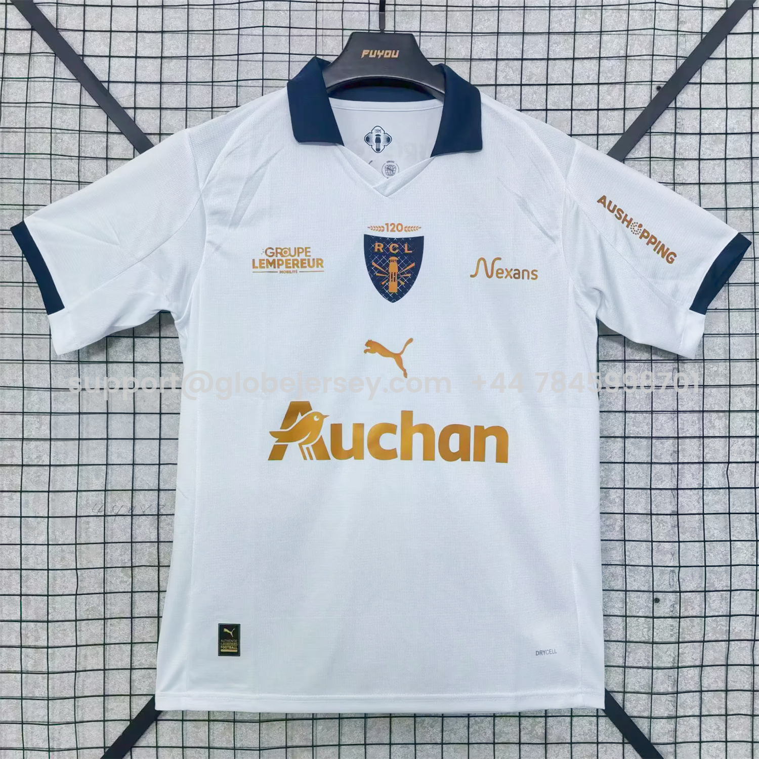 RC Lens 25-26 St. Barbara's Day Deep White Jersey - Fans Version