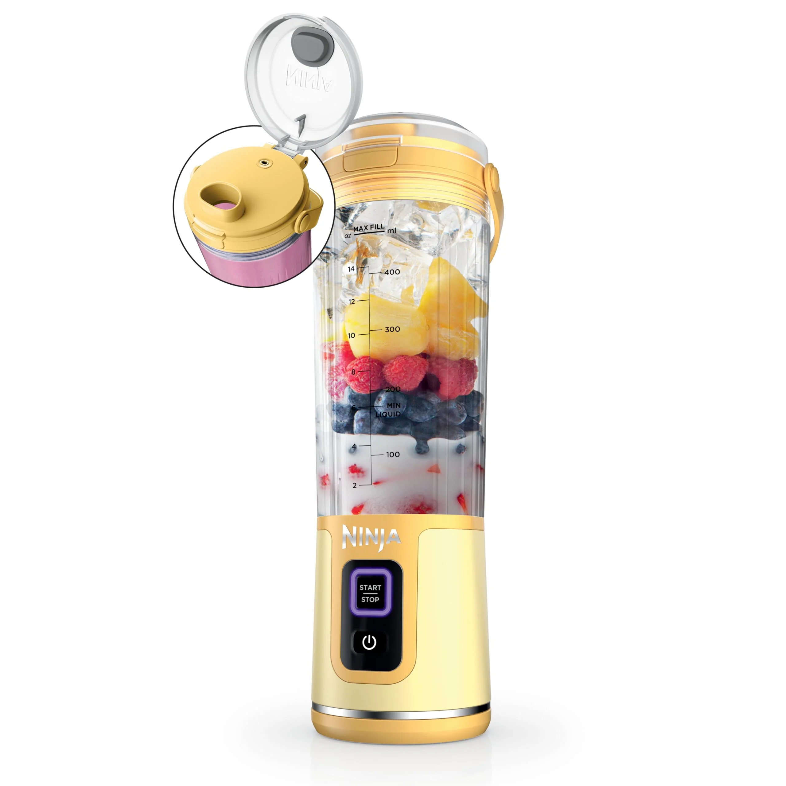 Ninja Blast Portable Blender, Cordless, 18oz. Vessel, Personal Blender for Shakes & Smoothies, BPA Free, Leakproof Lid & Sip Spout, USB-C Rechargeable, Dishwasher Safe Parts, Metallic Purple,