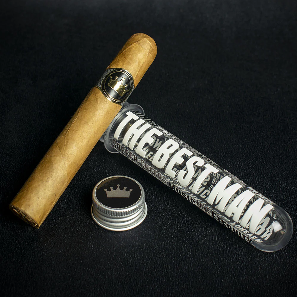 Wedding Cigar Gift Tube + Smoke-King Robusto - The Best Man