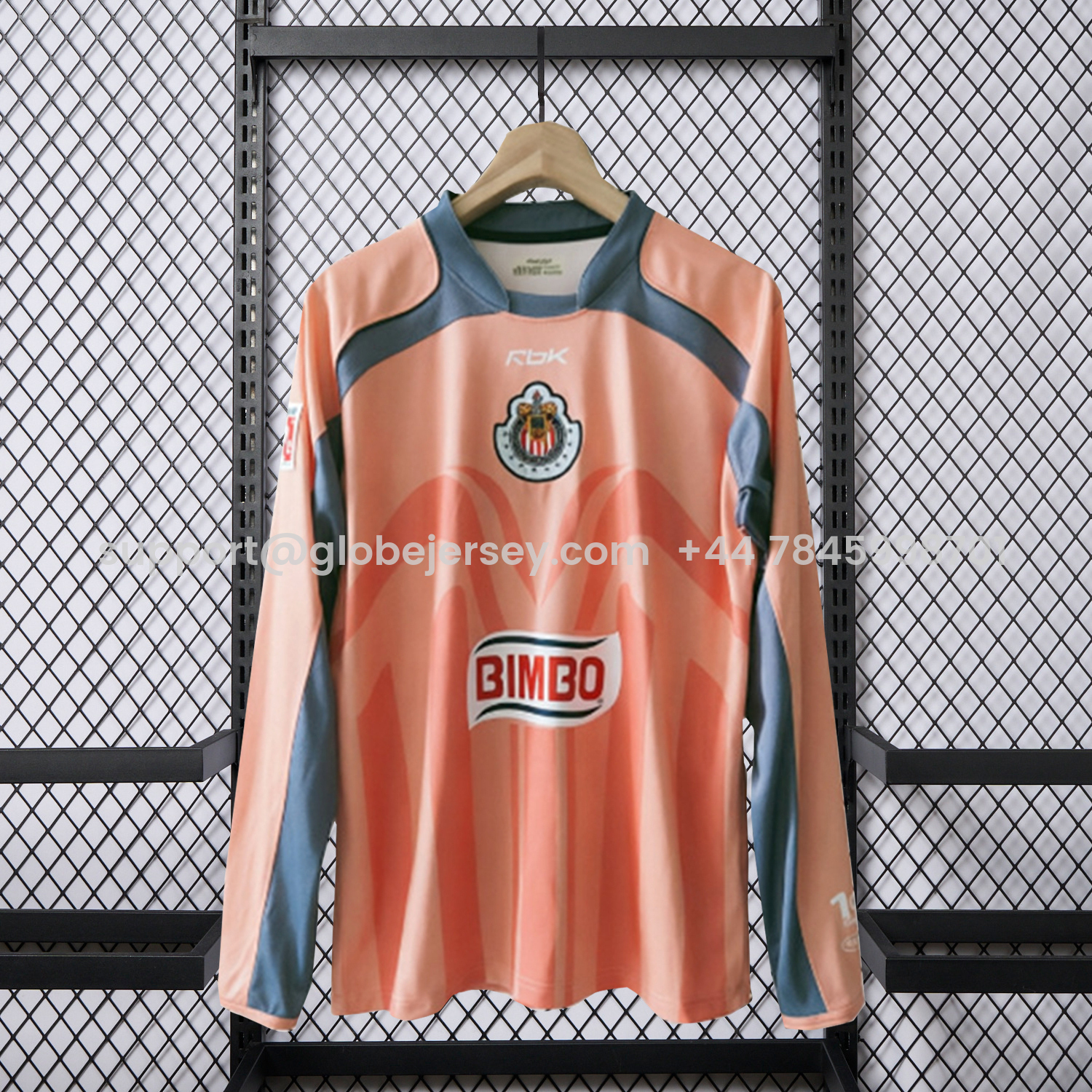 Retro Chivas de Guadalajara 2006-07 Pink Goalkeeper Long Sleeves Jersey