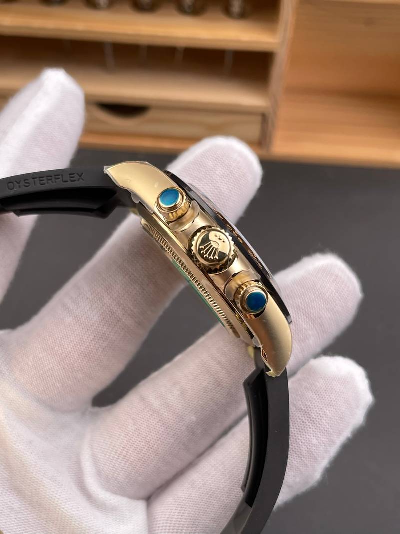 Rolex Daytona Black Diamond Gold Rubber