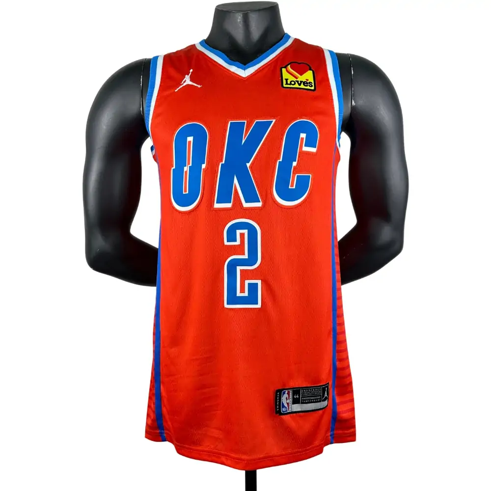 Embroidered Thunder Orange Jumpman No. 2 Alexander