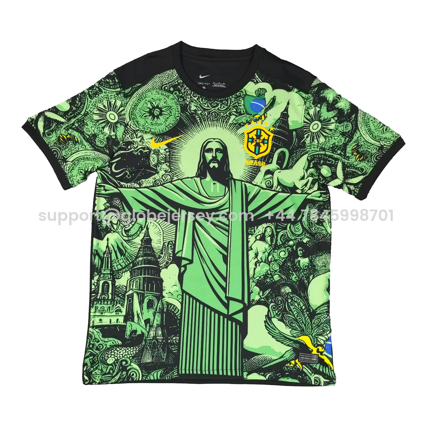 Brazil 25-26 Jesus Green Special Jersey - Fans Version