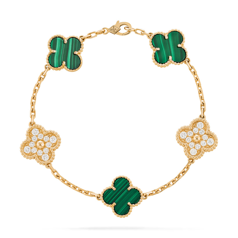 Vintage Alhambra bracelet, 5 motifs