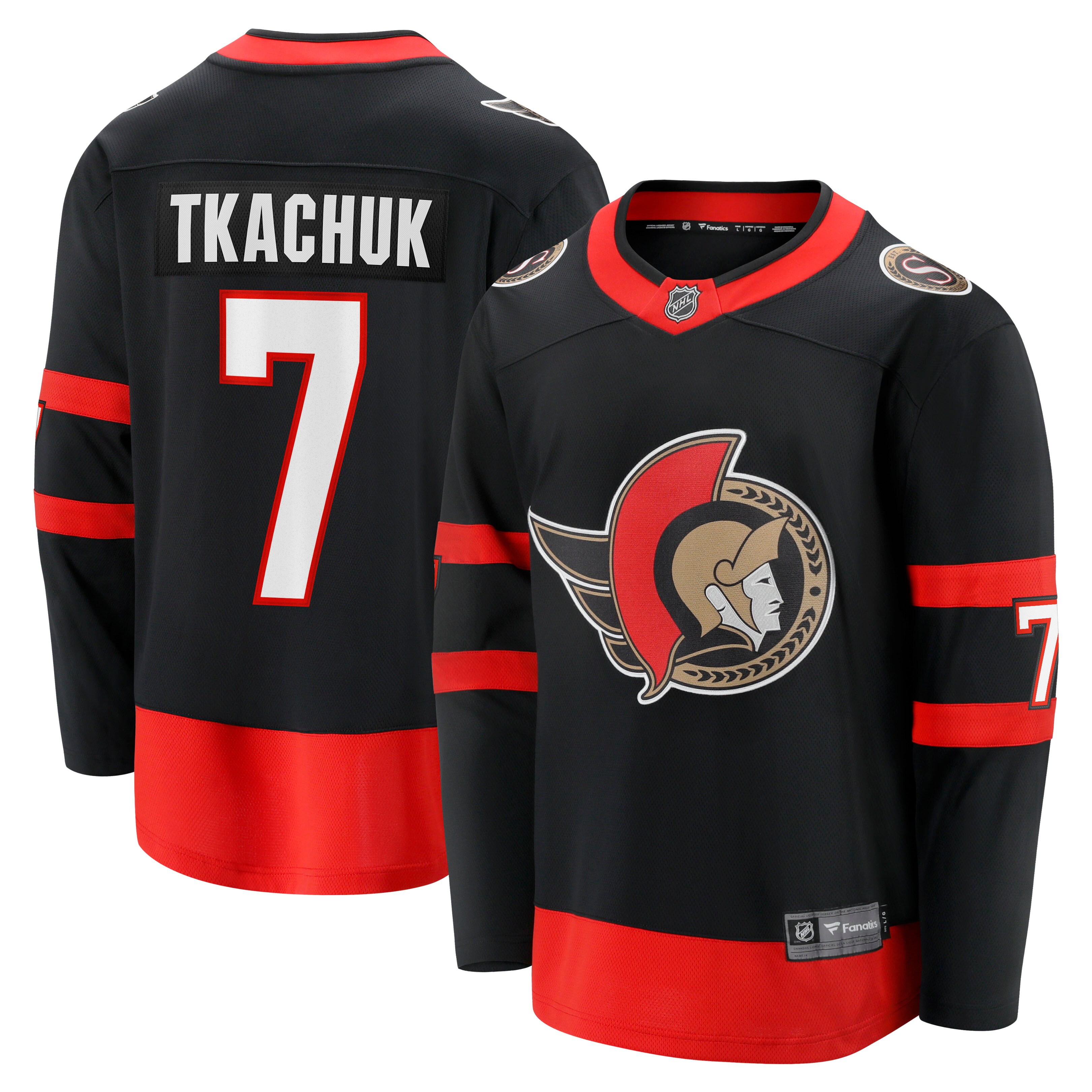 Brady Tkachuk Ottawa Senators Fanatics Home Breakaway Jersey – Black