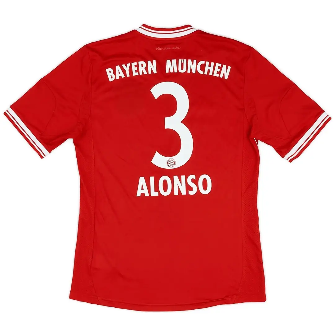 ALONSO #3 Bayern Munich 2013/14 Home Retro Football Jersey