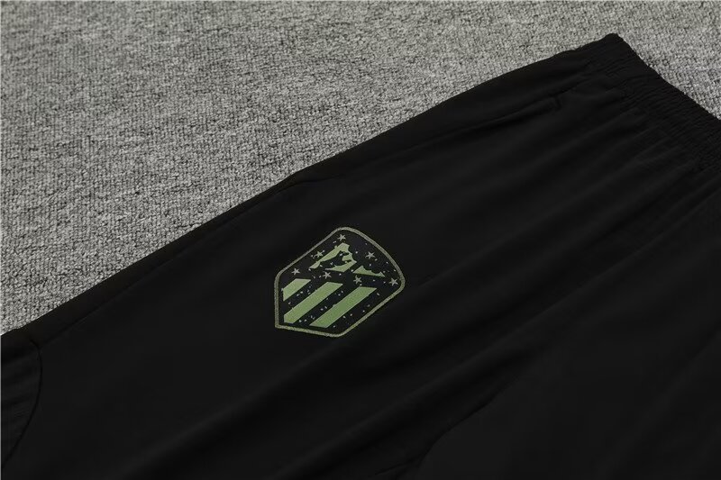 2023/2024 Atletico Madrid Half Pull Training Wear Green Jersey Set