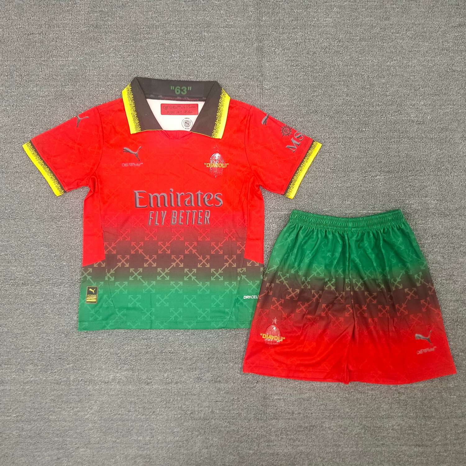 2025/2026 Kids Size AC Milan Special Edition Red Football Shirt 1:1 Thai Quality