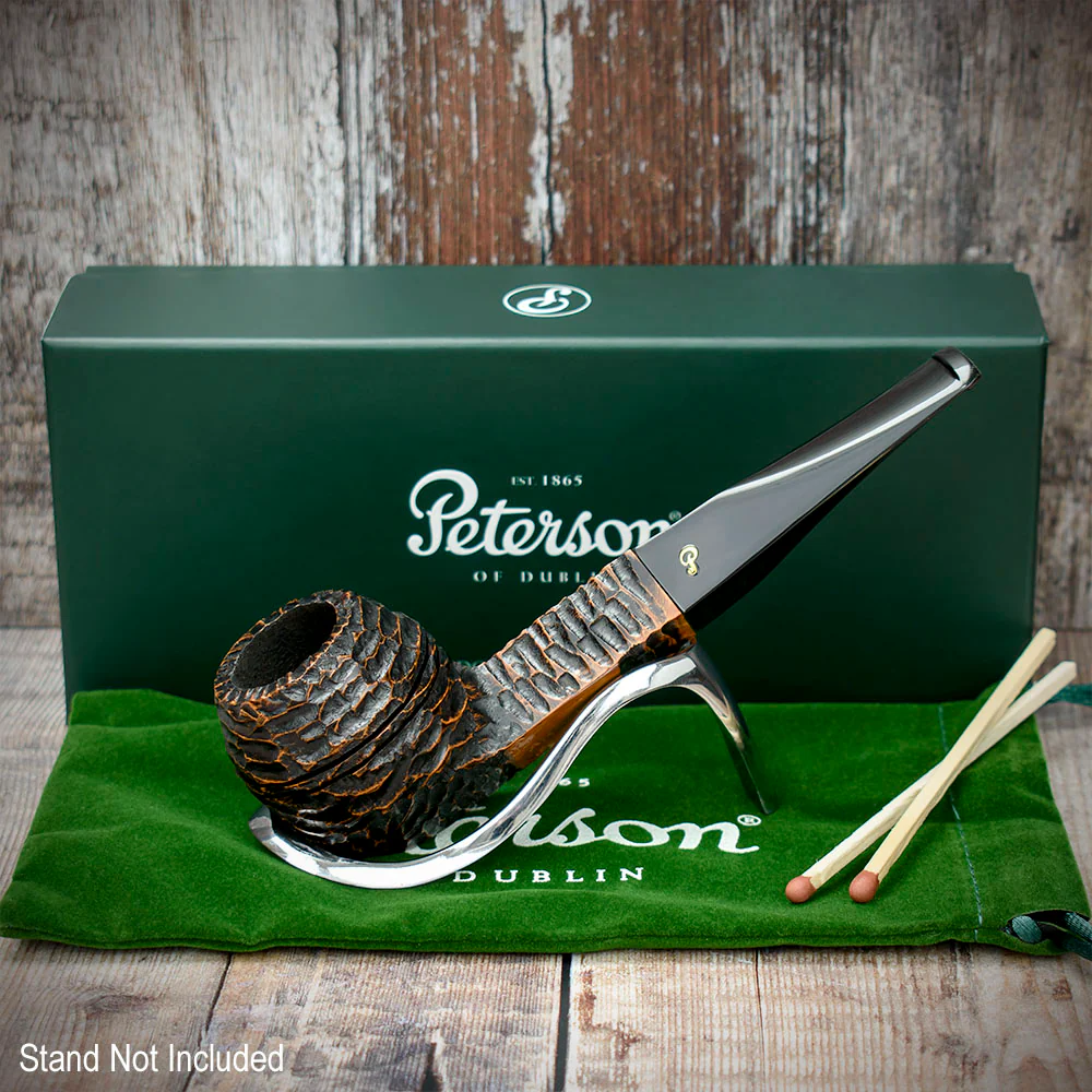 Peterson of Dublin Aran Rusticated Briar Smoking Pipe - Shape No.150