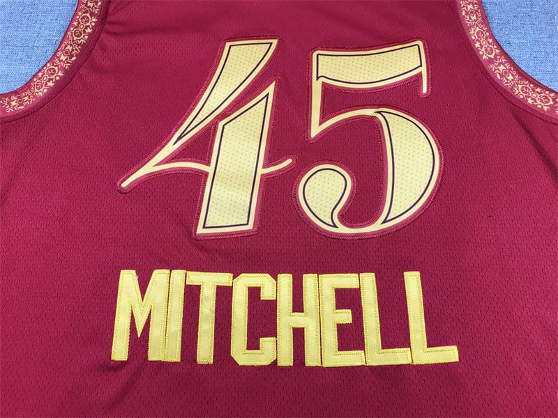 Men's Jersey 2024 Season Jazz #45 Red City Edition MITCHELL