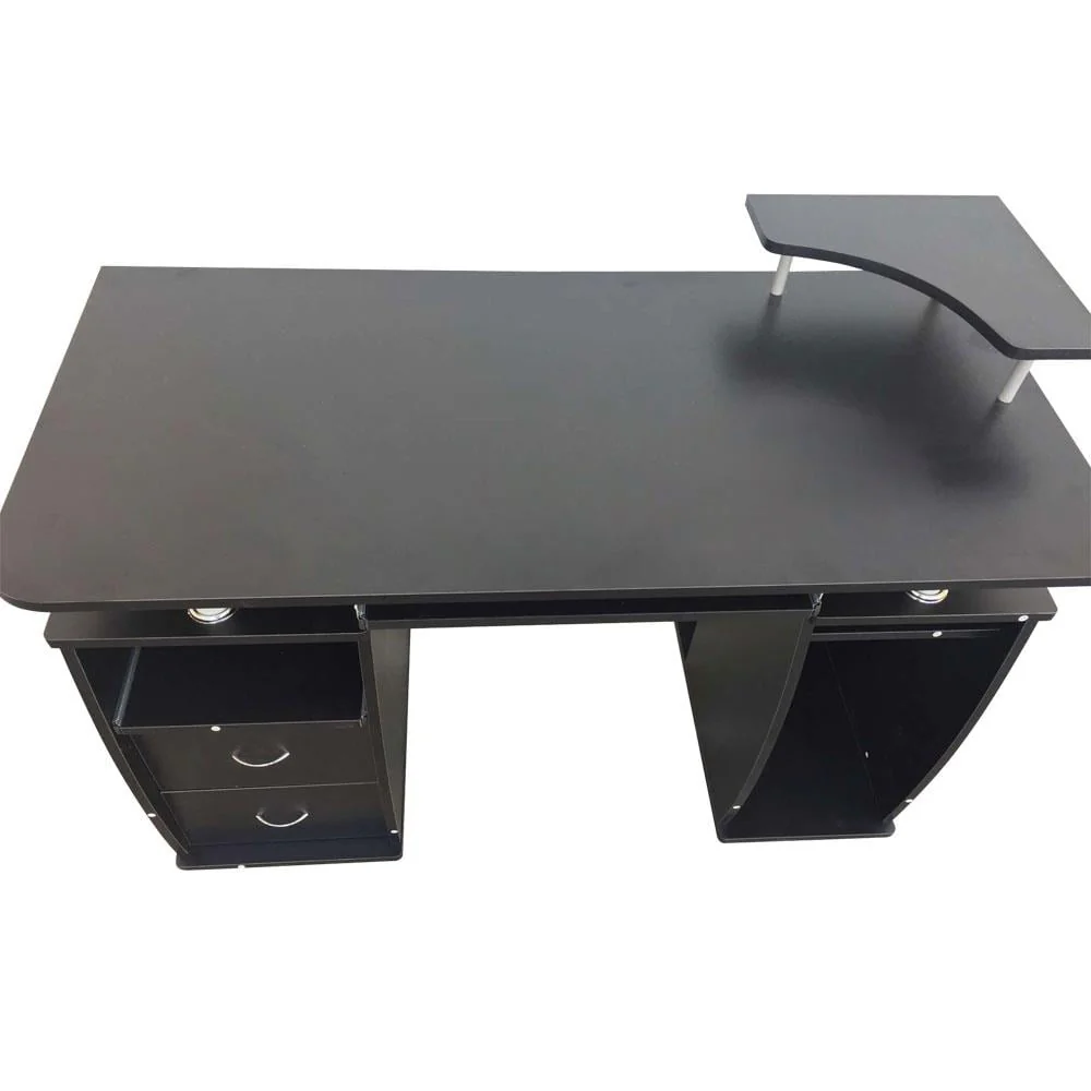 Ktaxon Black Home Office Computer PC Desk Table Work Station,Office Home Raised Monitor & Printer Shelf Furniture