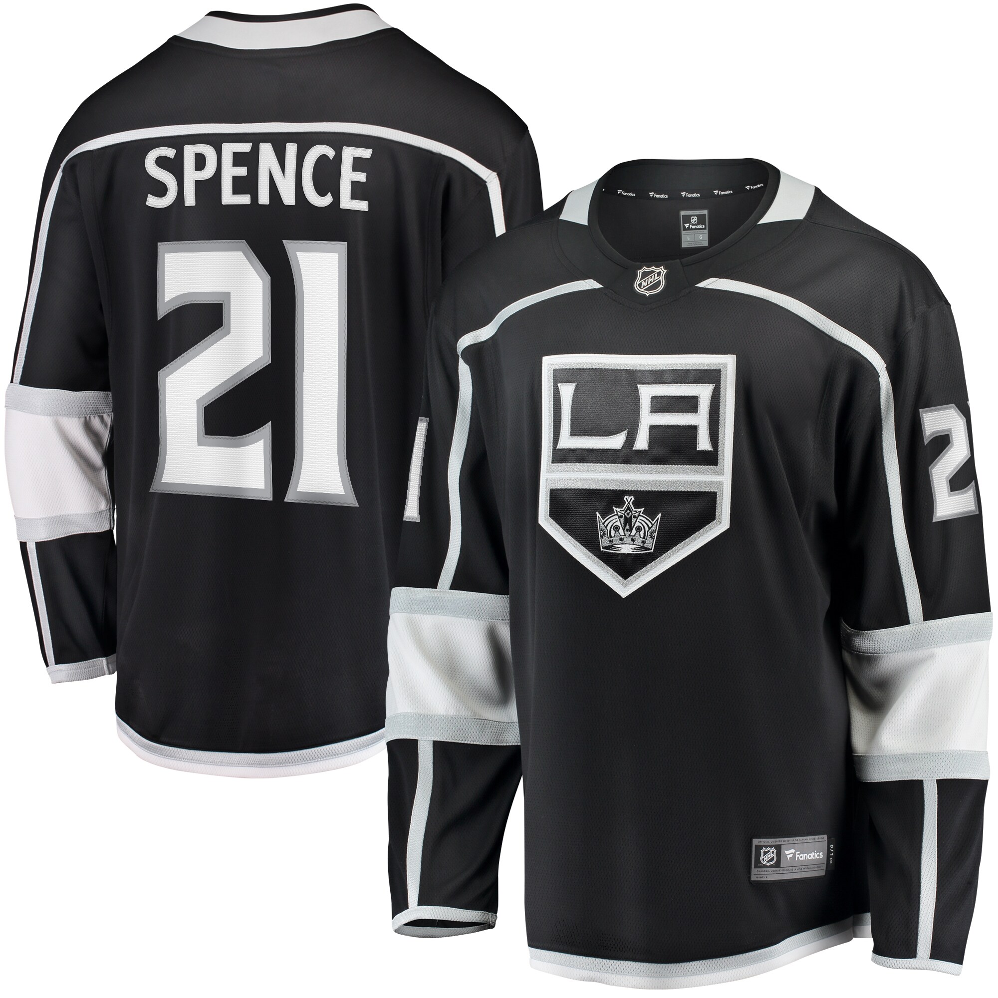 Jordan Spence Los Angeles Kings Fanatics Home Premier Breakaway   Jersey – Black