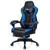 Gymax Office Computer Desk Chair Gaming Chair Adjustable Swivel w/Footrest Red