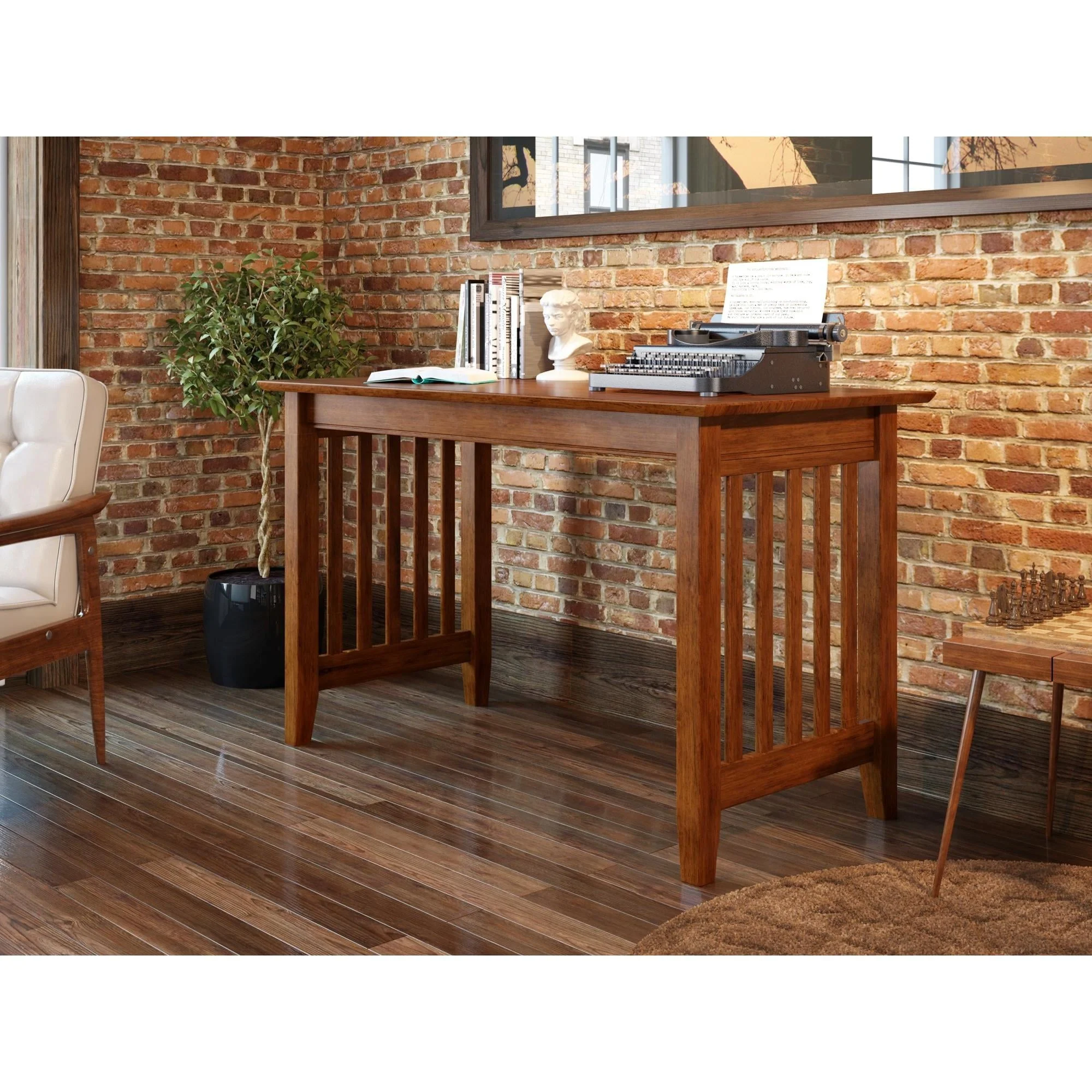 Mission Writing Desk in Walnut or Caramel