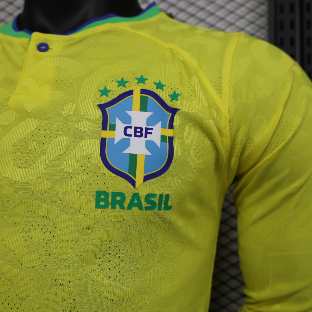 2023/2024 Brazil Home Long Sleeve Players Edition